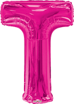 Convergram Mylar & Foil Pink Letter T 34″ Balloon