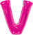 Convergram Mylar & Foil Pink Letter V 34″ Balloon
