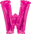 Convergram Mylar & Foil Pink Letter W 34″ Balloon