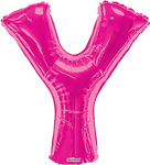 Convergram Mylar & Foil Pink Letter Y 34″ Balloon