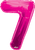 Convergram Mylar & Foil Pink Number 7 34″ Balloon