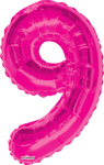 Convergram Mylar & Foil Pink Number 9 34″ Balloon
