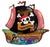 Convergram Mylar & Foil Pirate Boat Shape 36″ Happy Birthday Balloon