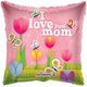 I Love You Mom Tulips 18″ Balloon