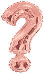 Convergram Mylar & Foil Question Mark Symbol ? Rose Gold 34″ Balloon
