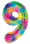 Convergram Mylar & Foil Rainbow # 9 34″ Balloon