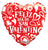 Convergram Mylar & Foil red Feliz Dia De San Valentin 18″ Balloon