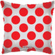 Red Polka Dot Circles Clear View 18″ Balloon