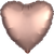 Convergram Mylar & Foil Rose Copper Heart Matte 18″ Balloon