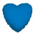 Convergram Mylar & Foil Royal Blue Heart 18″ Balloon