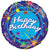 Shiny Firework Stars Happy Birthday 18″ Balloon