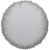 Convergram Mylar & Foil Silver Round 18″ Metallized Balloon
