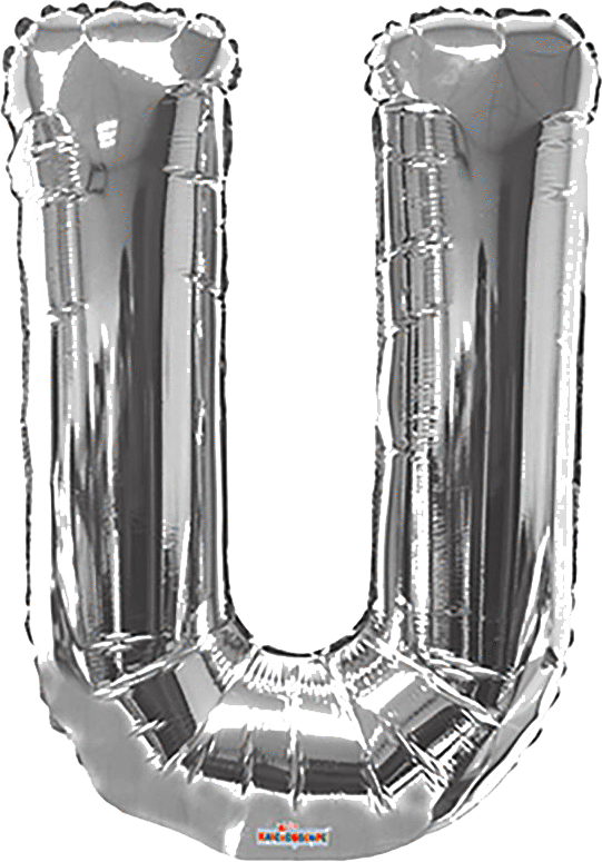 Big silver balloon letters deals