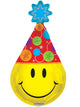 Smiley Party Hat 14″ Balloons (requires heat-sealing)