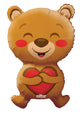 Smiling Bear with Heart 28″ Balloon