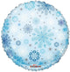 Snowflakes Pattern 18″ Clear View Balloon