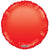 Convergram Mylar & Foil Solid Red Round 18″ Balloon