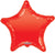 Convergram Mylar & Foil Solid Red Star 18″ Balloon