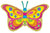 Convergram Mylar & Foil Spring Butterfly Shape 36″ Balloon