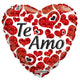 Globo Foil Te Amo Corazones 18"