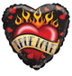 True Love Tattoo Heart 18″ Balloon