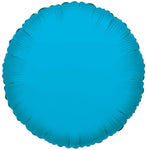 Convergram Mylar & Foil Turquoise Blue Round 18″ Metallized Balloon