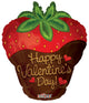 Valentine's Chocolate Covered Strawberry 18″ Balloon