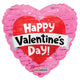 Corazón de San Valentín con pancarta y flechas Globos de aluminio de 18"