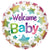 Convergram Mylar & Foil Welcome Baby 18″ Balloon