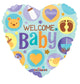 Welcome Baby Heart 18″ Balloon