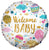 Convergram Mylar & Foil Welcome Baby Hot Air Balloons 18″ Balloon