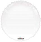 Convergram Mylar & Foil White Round 18″ Gellibean Balloon