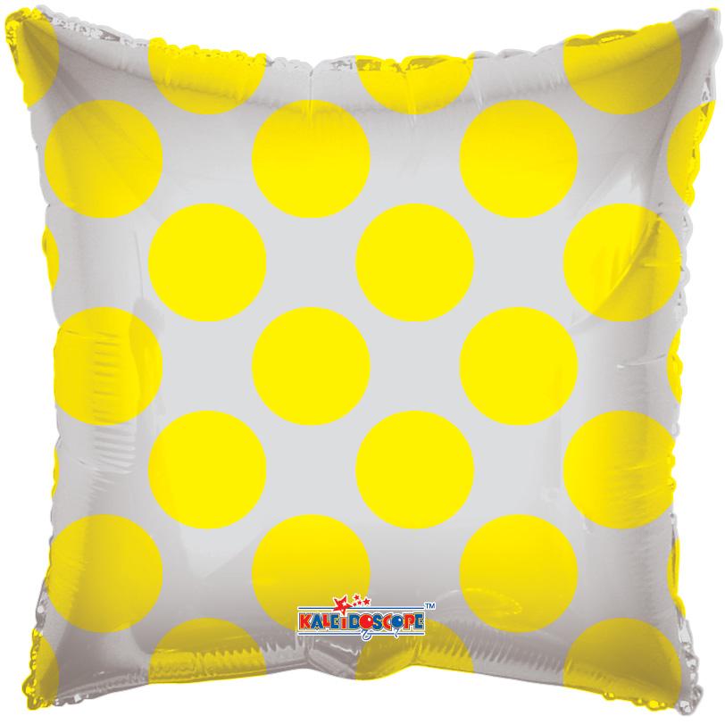 Yellow Circles Polka Dot Clear View 18″ Balloon Yellow Circles Polka Dot Clear View 18″ Balloon