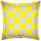 Yellow Circles Polka Dot Clear View 18″ Balloon