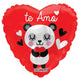 Globo Oso Panda Te Amo 18″