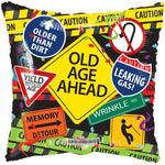 Convergram Over The Hill Old Age Funny 18" Foil Balloon