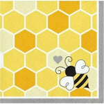 Convergram Party Supplies Bumble Bee Baby Beverage Napkins (16 count)