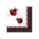 Lady Bug Fancy Lunch Napkins (8 count)