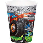 Convergram Party Supplies Monster Truck Rally 9oz Cups (8 count)