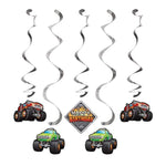Convergram Party Supplies Monster Truck Rally Danglers (5 count)