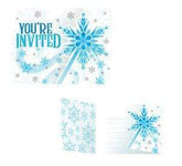 Convergram Party Supplies Snow Princess Invitations (8 count)