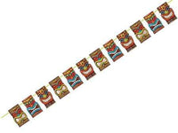 Convergram Party Supplies Tiki Time Ribbon Banner