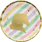 Convergram Party Supplies Unicorn Sparkle 7in Plates 7″ (8 count)