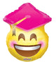 Pink Cap Smiley Graduado Globo 18″