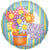Potted Pastel Flowers Mother's Day 18″ Balloon