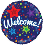 Convergram Prismatic Stars Welcome! 18″ Balloon