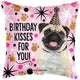 Pug Birthday Kisses For You! 18″ Balloon