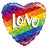 Convergram Rainbow Love 18″ Heart Balloon