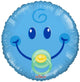 Smiley Blue Boy con Chupete Globo 18″