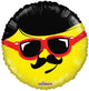 Smiley With Moustache 18″ Balloon